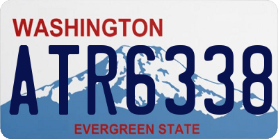 WA license plate ATR6338