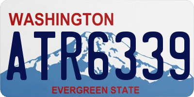 WA license plate ATR6339