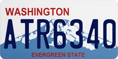 WA license plate ATR6340
