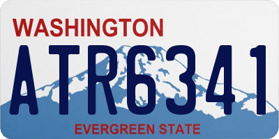 WA license plate ATR6341