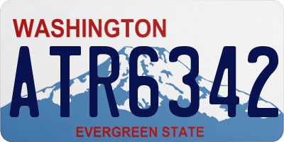 WA license plate ATR6342