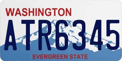 WA license plate ATR6345