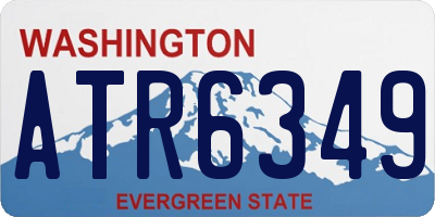 WA license plate ATR6349