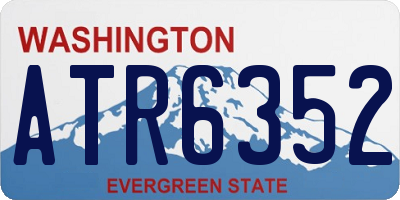 WA license plate ATR6352