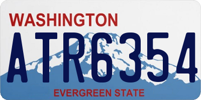 WA license plate ATR6354