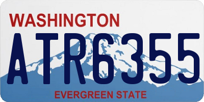 WA license plate ATR6355