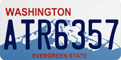 WA license plate ATR6357