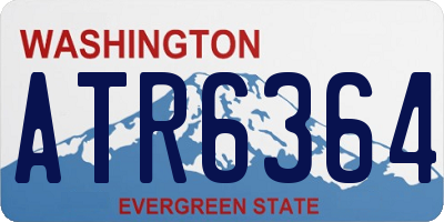 WA license plate ATR6364