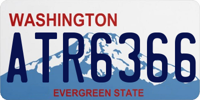 WA license plate ATR6366