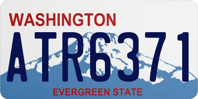 WA license plate ATR6371