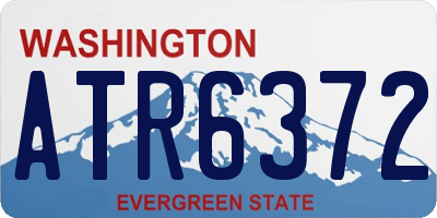 WA license plate ATR6372