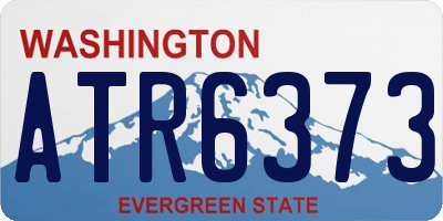 WA license plate ATR6373