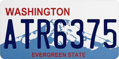 WA license plate ATR6375