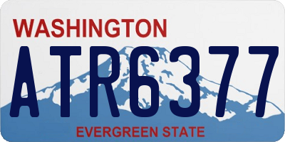 WA license plate ATR6377