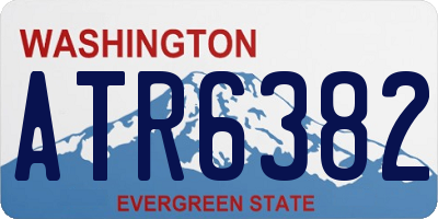 WA license plate ATR6382