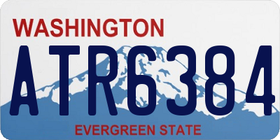 WA license plate ATR6384