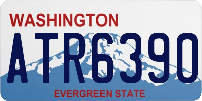 WA license plate ATR6390