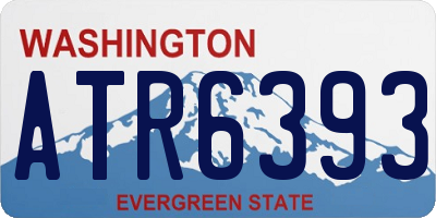 WA license plate ATR6393