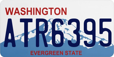 WA license plate ATR6395