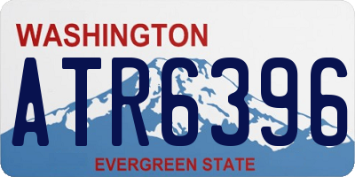 WA license plate ATR6396