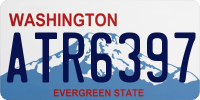 WA license plate ATR6397