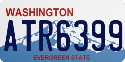 WA license plate ATR6399