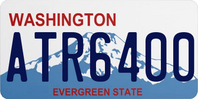 WA license plate ATR6400