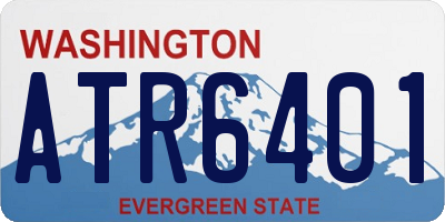 WA license plate ATR6401