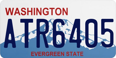 WA license plate ATR6405