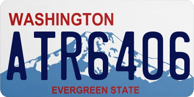 WA license plate ATR6406