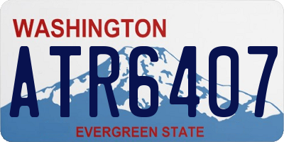 WA license plate ATR6407