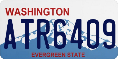 WA license plate ATR6409