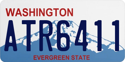 WA license plate ATR6411
