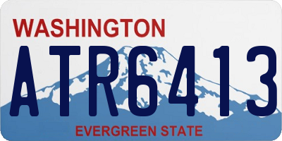 WA license plate ATR6413
