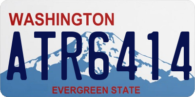 WA license plate ATR6414