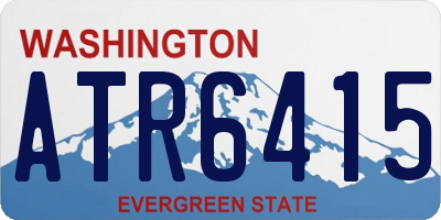 WA license plate ATR6415
