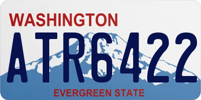 WA license plate ATR6422