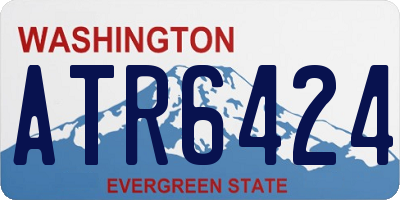 WA license plate ATR6424