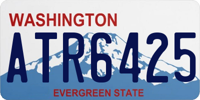 WA license plate ATR6425