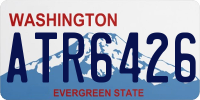 WA license plate ATR6426