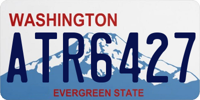 WA license plate ATR6427