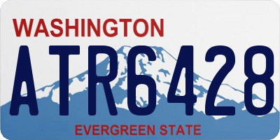 WA license plate ATR6428