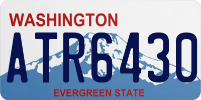 WA license plate ATR6430