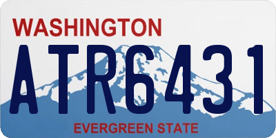 WA license plate ATR6431