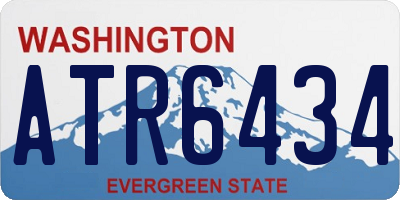 WA license plate ATR6434