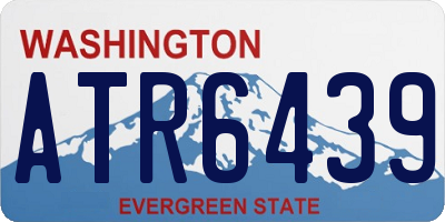 WA license plate ATR6439