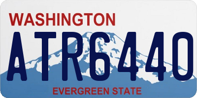 WA license plate ATR6440