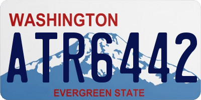 WA license plate ATR6442