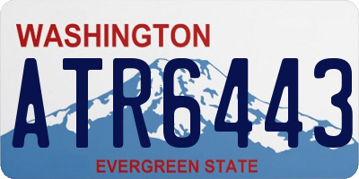 WA license plate ATR6443