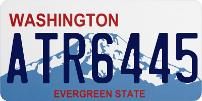 WA license plate ATR6445